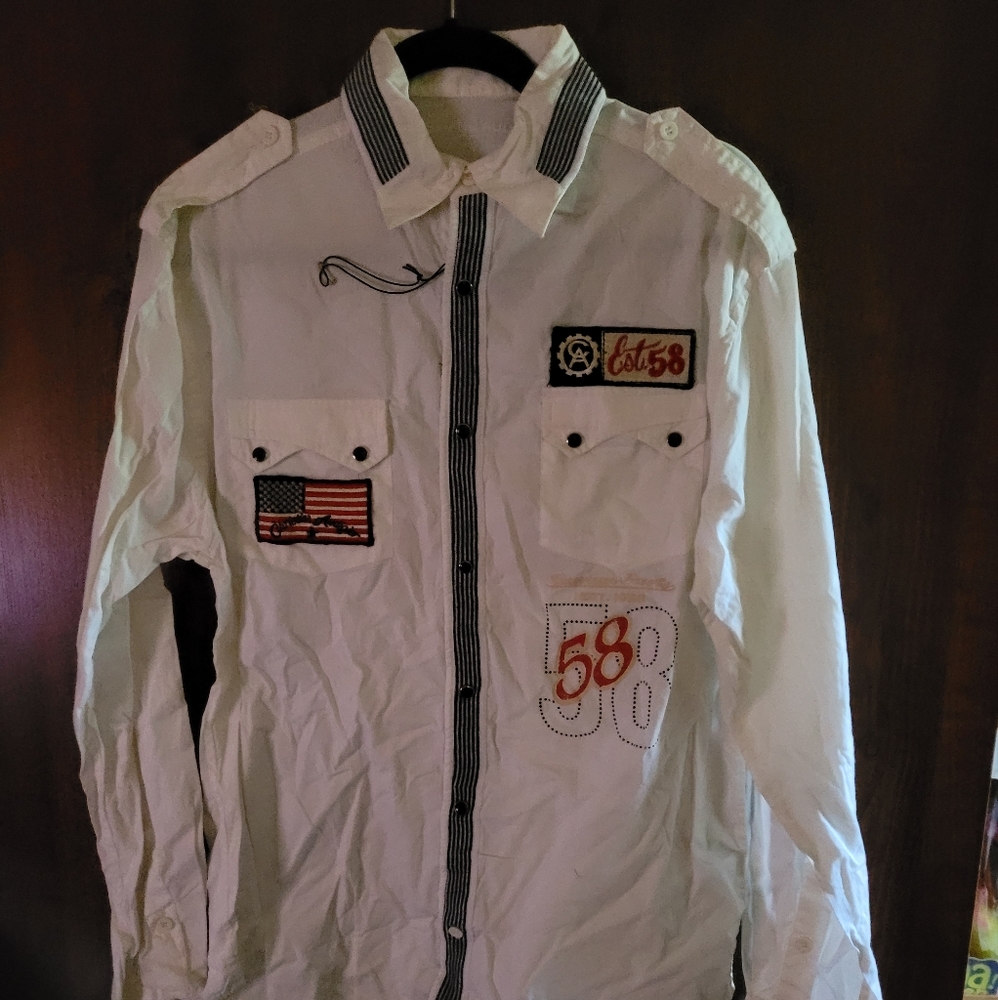 CHRISTIAN AUDIGIER BUTTON DOWN SHIRT